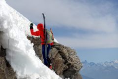 Ski für die Abfahrtsvariante