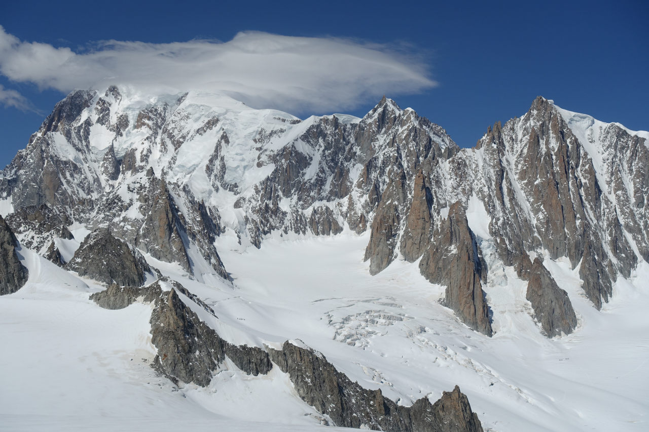 Cirque Maudit und kein Flugwetter am Mont Blanc
