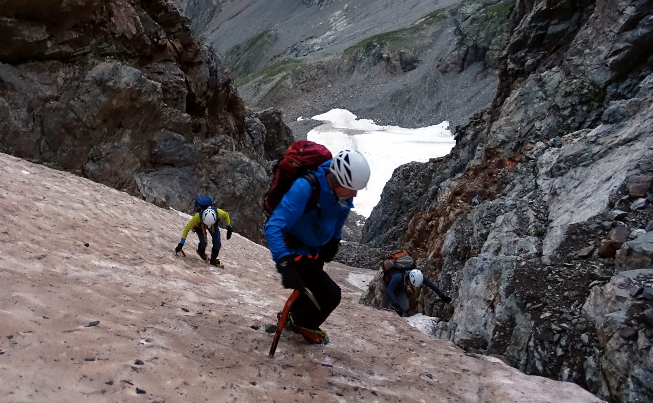 Abwechslung im Couloir Abkürzer